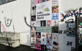 Kurz vor dem Eingang zum hello handmade-Markt auf Kampnagel