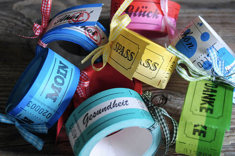 Wertmarken fürs Leben von Feine Billetterie aus Hamburg.