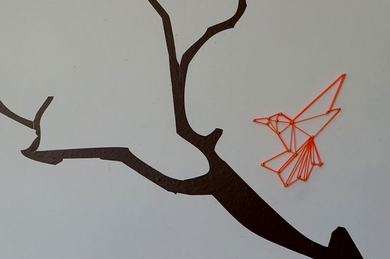 18 Geschenkidee Stringart Mutabel Fadenbild Kolibri von mutabel als besondere Geschenkidee