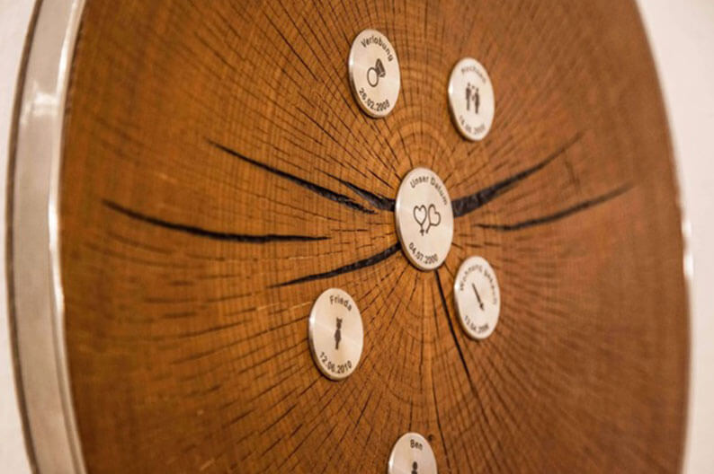 27 Geschenkidee Mylivingtree Baumscheibe von MyLivingTree als besondere Geschenkidee